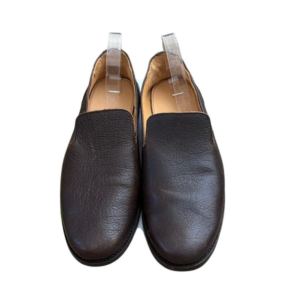 Tecovas Monterrey Hickory Bison Leather Loafers Men’s Slip On Dress Shoes Sz 10D